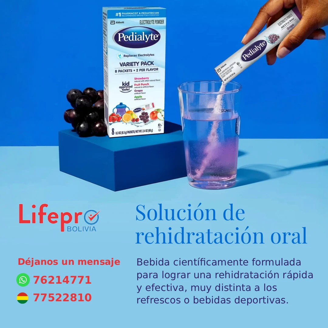 Pedialyte - paquete 8 sobres 2 por cada sabor - Imagen 2